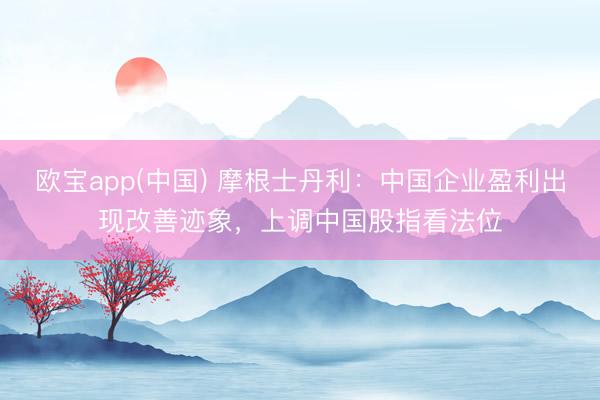 欧宝app(中国) 摩根士丹利：中国企业盈利出现改善迹象，上调中国股指看法位