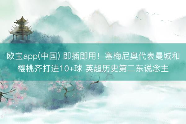 欧宝app(中国) 即插即用！塞梅尼奥代表曼城和樱桃齐打进10+球 英超历史第二东说念主